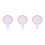3Pcs Foam Single-Sided Judge Scoreboard Dry Erase Handheld 10