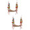 2Pcs Versatile Khaki Bird Swing Toy for Cage and Exercise 8