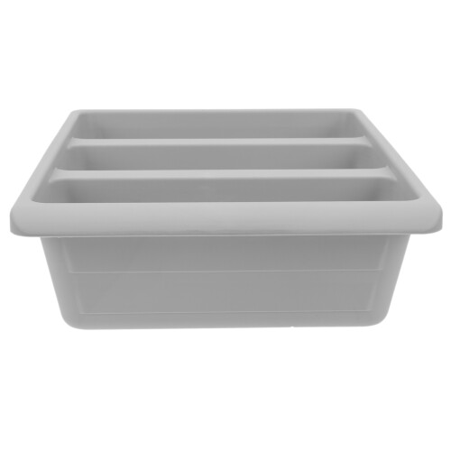 2Pcs Grey Multi-Grid PP Shoe Boxes Home Storage Containers 2