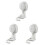 3St Multifunctionele Mop Haak Wit Wandhouder 2