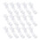 80Pcs Clear Vertical Blind Clips Plastic Replacement for Window Blinds 2