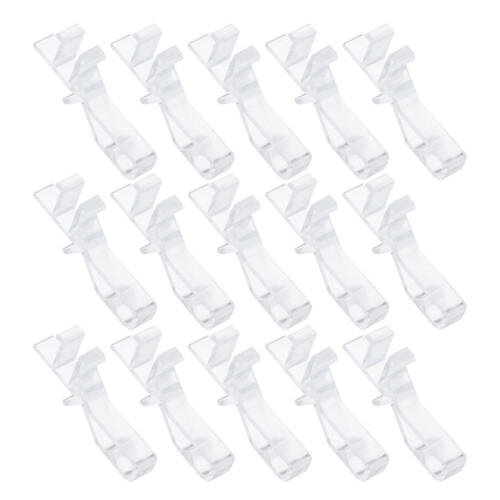 80Pcs Clear Vertical Blind Clips Plastic Replacement for Window Blinds 1