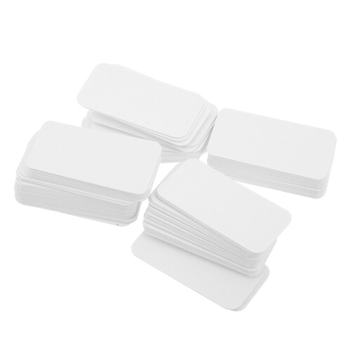 500Pcs Portable White Plastic Bug Display Boards for Entomology Study