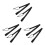 6Pcs Black Snowboard Leash Durable Bindings Strap with Quick Release 6