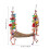 2Pcs Versatile Khaki Bird Swing Toy for Cage and Exercise 9