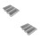 2Pcs Grey Multi-Grid PP Shoe Boxes Home Storage Containers 8