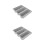 2Pcs Grey Multi-Grid PP Shoe Boxes Home Storage Containers 7