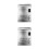 2Pcs Durable Silver Metal Photo Letter Box Decorative Accessory 6