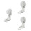 3St Multifunctionele Mop Haak Wit Wandhouder 6