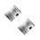 2Pcs Durable Silver Metal Photo Letter Box Decorative Accessory 7