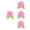 4Sets Stoffen Bloemspelden Set Roze Creatief Kinderen Knutselen 9