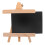 4Pcs Black Mini Easel Writing Boards with Erasable Surface for Decor 2