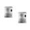 2Pcs Durable Silver Metal Photo Letter Box Decorative Accessory 8