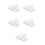 500Pcs Portable White Plastic Bug Display Boards for Entomology Study 4