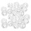 120Pcs Transparent Beaded Chain Crimp Stops for Vertical Blind Repair 2