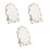 3Pcs White Sublimation Blank Boards Heat Transfer Photo Frame Set 8