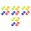 32Pcs Children Dumbbell Set ABS Material Workout Toys Assorted Colors 9