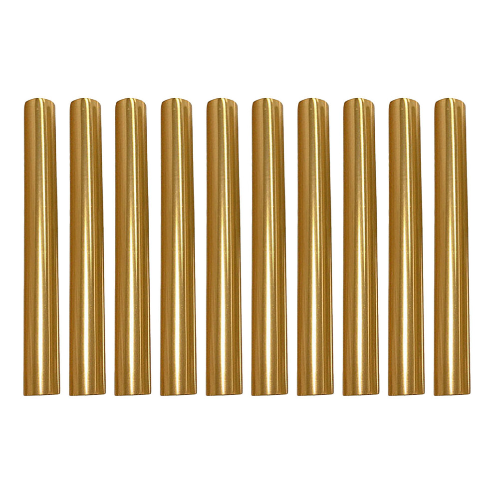 Happyyami Yellow 20Pcs Replaceable Metal Manicure Pen Caps Nail Brush Protectors