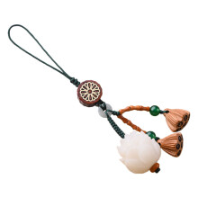 2Pcs Multi-Functional Lotus-Flower Bodhi Pendant for Phone Decor