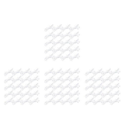 80Pcs Clear Vertical Blind Clips Plastic Replacement for Window Blinds 2