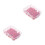 200Pcs Heart-Shaped Push Pin Tacks Red Plastic for Bulletin Board Use 8