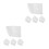 8Pcs Outdoor Socket Covers Weatherproof White - Durable Plug Protector 6