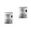 2Pcs Durable Silver Metal Photo Letter Box Decorative Accessory 5