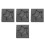4Pcs Durable Black Graphite Molds for Small Volume Metal Casting 8