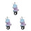 3Pcs Multi PVC Unicorn Dolls Motorcycle Handlebar Decor Unique Design 10