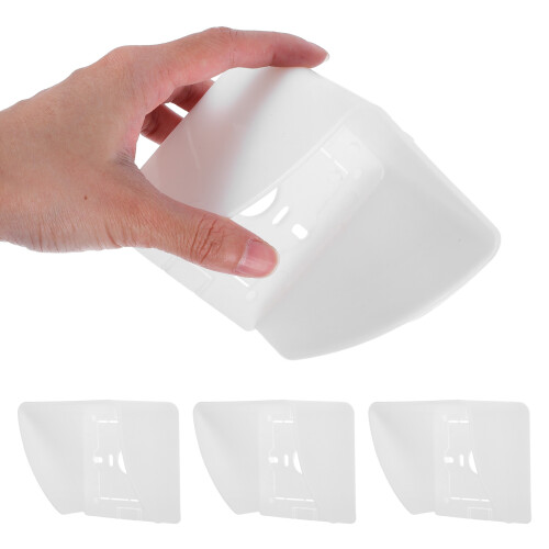 8Pcs Outdoor Socket Covers Weatherproof White - Durable Plug Protector 1
