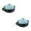 2Pcs Ceramic Casserole Pots Blue Cooking Pots for Home Kitchen 7