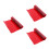 3Pcs Red Colored Plastic Sheets Pet Film Gels for Ambient Light 3