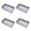 4Pcs Dark Grey Waterproof Socket Covers ABS for Home and Bathroom Use 3