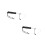 2Pcs Collapsible Telescopic Fishing Pole Gaff with Hook Black 6