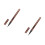 2Pcs Easy Use Waterproof Eye Liner Pen Black Female Makeup Accessory 3