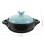 2Pcs Ceramic Casserole Pots Blue Cooking Pots for Home Kitchen 8