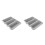 2Pcs Grey Multi-Grid PP Shoe Boxes Home Storage Containers 4