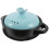 2Pcs Ceramic Casserole Pots Blue Cooking Pots for Home Kitchen 2