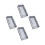 4Pcs Dark Grey Waterproof Socket Covers ABS for Home and Bathroom Use 5