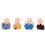 8Pcs Resin Monk Figurine Set Creative Car Interior Dashboard Ornaments 2