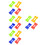 32Pcs Children Dumbbell Set ABS Material Workout Toys Assorted Colors 4
