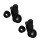 2Ensembles Kit Lentilles Téléphone Macro Noir Clip Polyvalent 6