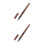 2Pcs Easy Use Waterproof Eye Liner Pen Black Female Makeup Accessory 4
