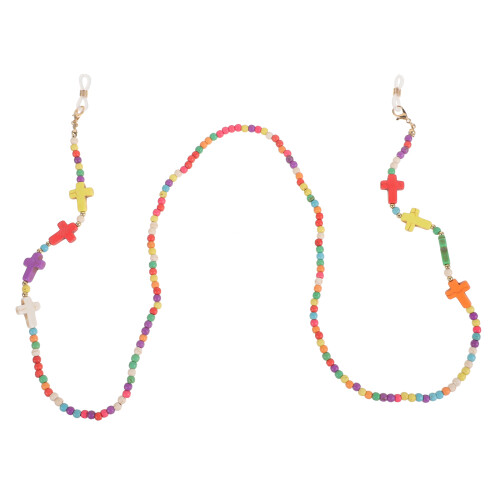 2St Brillenketting Met Bamboe Kralen Vrouwen Multi 2
