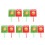 10Pcs Reusable Plastic True False Paddles for School and Home Training 4