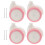 20St Stevige Universele Wielen in Roze Plastic 2