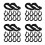 40Pièces Crochets ABS Noir Crochet S Multifonction Pour Siège 6