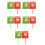 10Pcs Reusable Plastic True False Paddles for School and Home Training 7