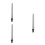 3Pcs Threaded Toilet Brush Rod Stainless Steel Replacement Grip 5