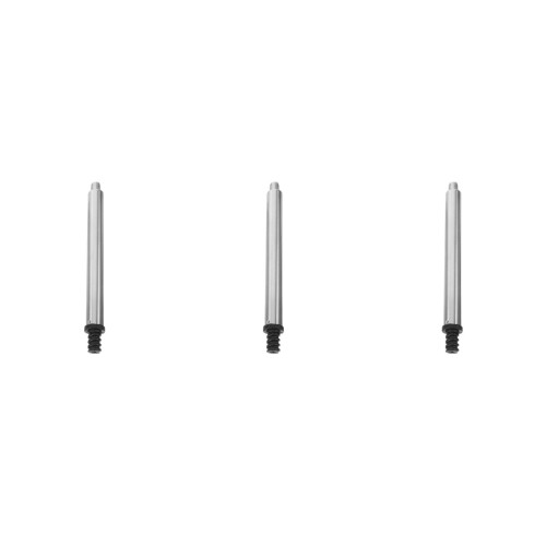 3Pcs Threaded Toilet Brush Rod Stainless Steel Replacement Grip 2